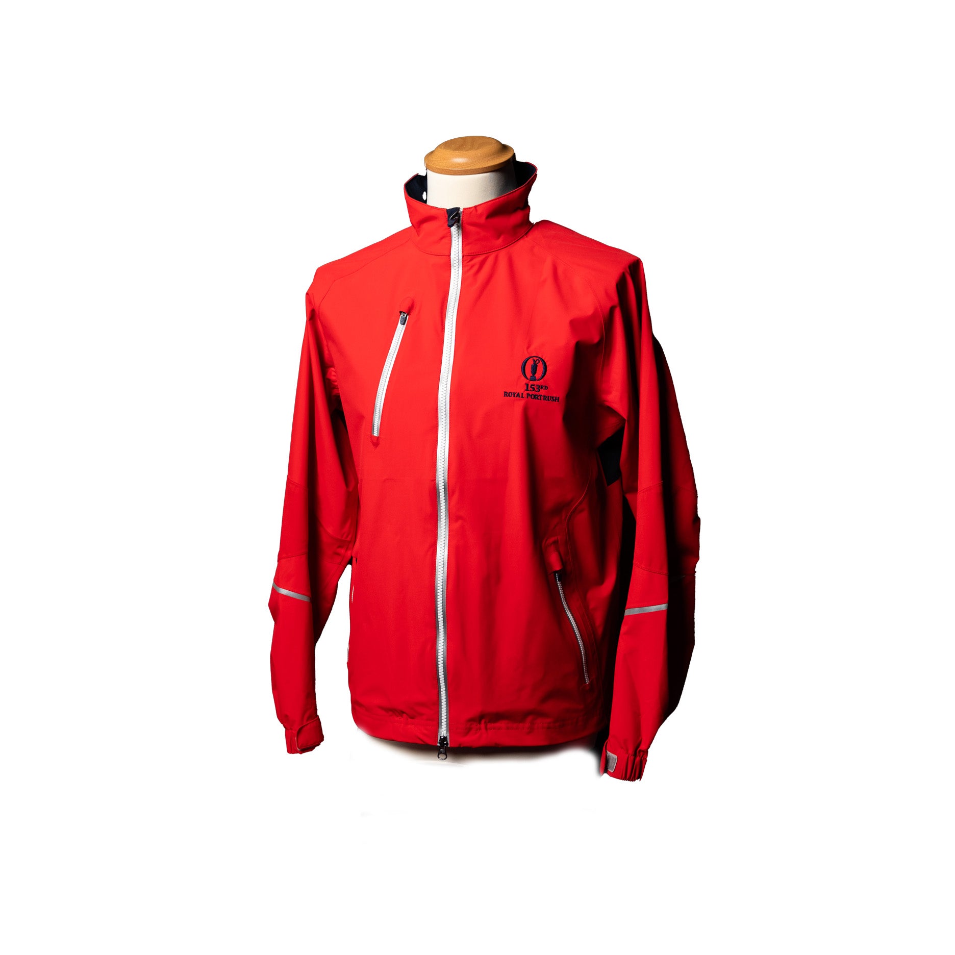 Royal Portrush 153rd Open Full Zip Zero Restriction Waterproof Jacket - Red
