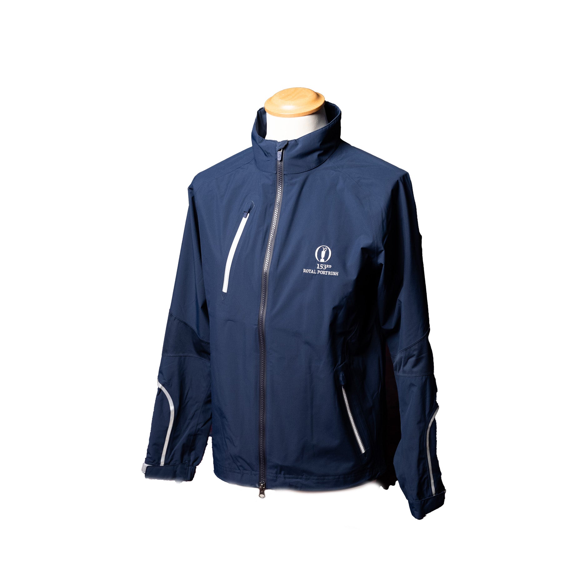 Royal Portrush 153rd Open Full Zip Zero Restriction Waterproof Jacket - Navy