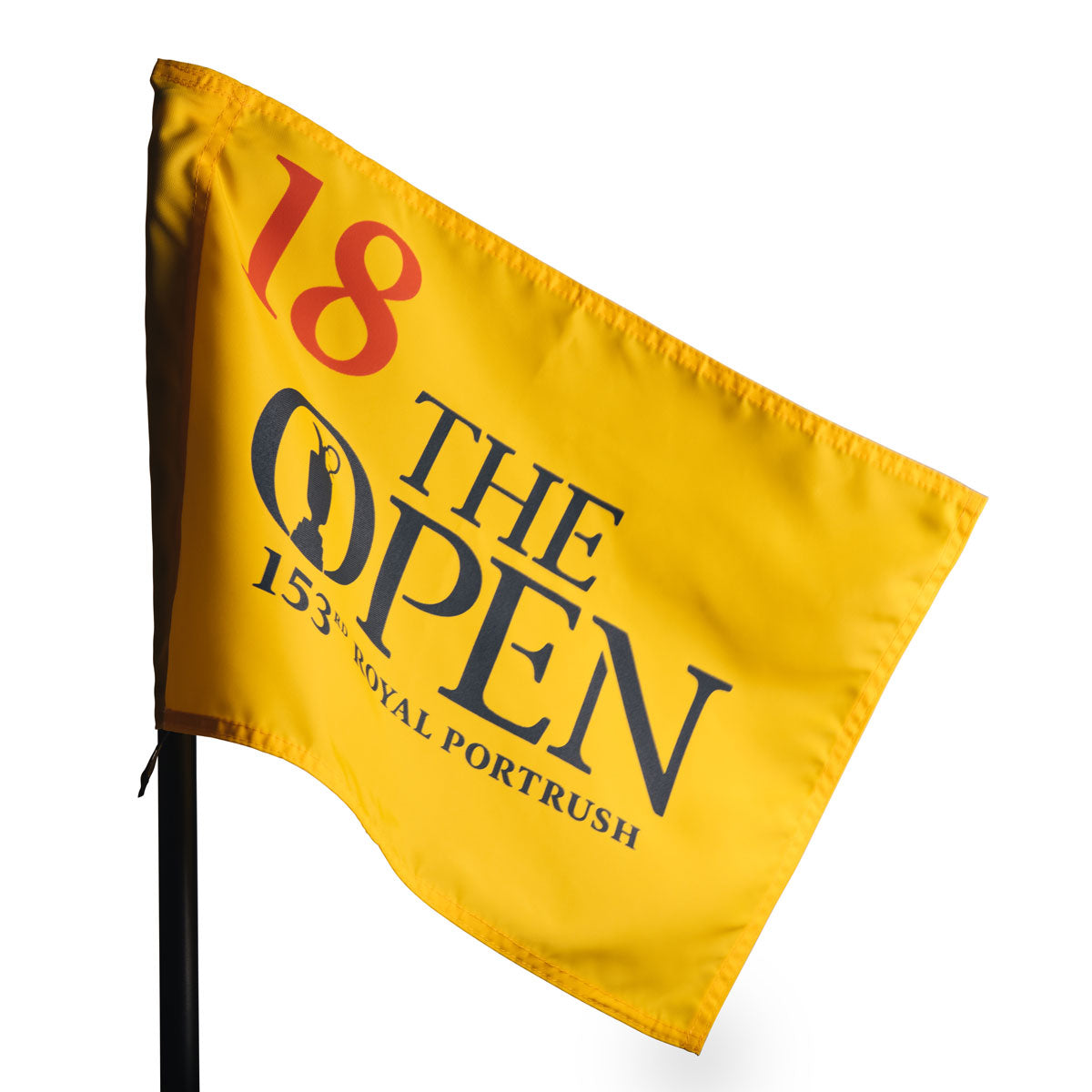Royal Portrush Yellow 153rd Open Pin Flag