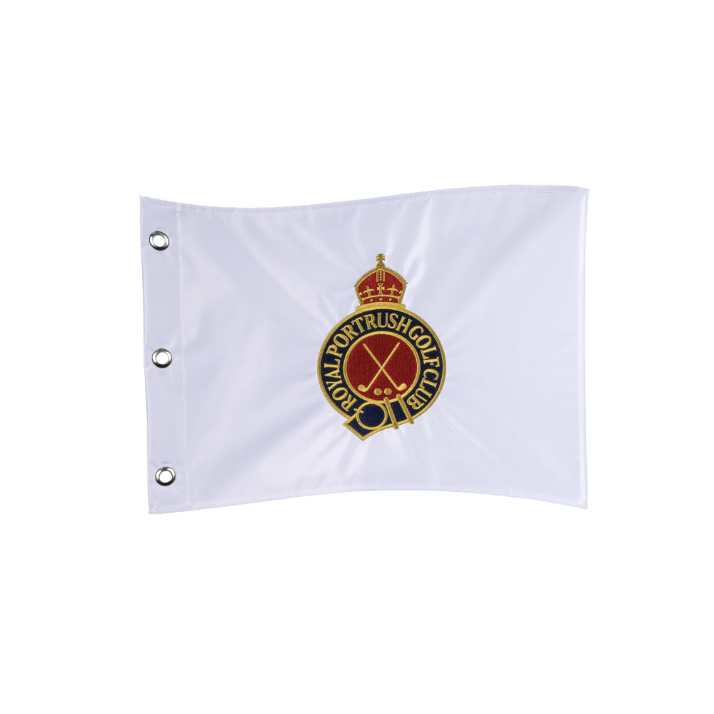 Royal Portrush White Pin Flag